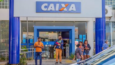 Fachada do Banco Caixa.